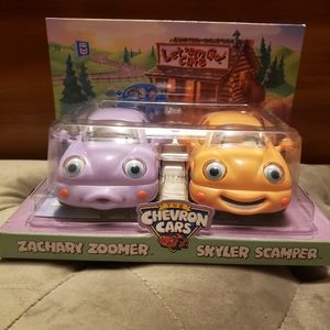NIB Vintage The Chevron Cars Zachary Zoomer/Skylar Scamper